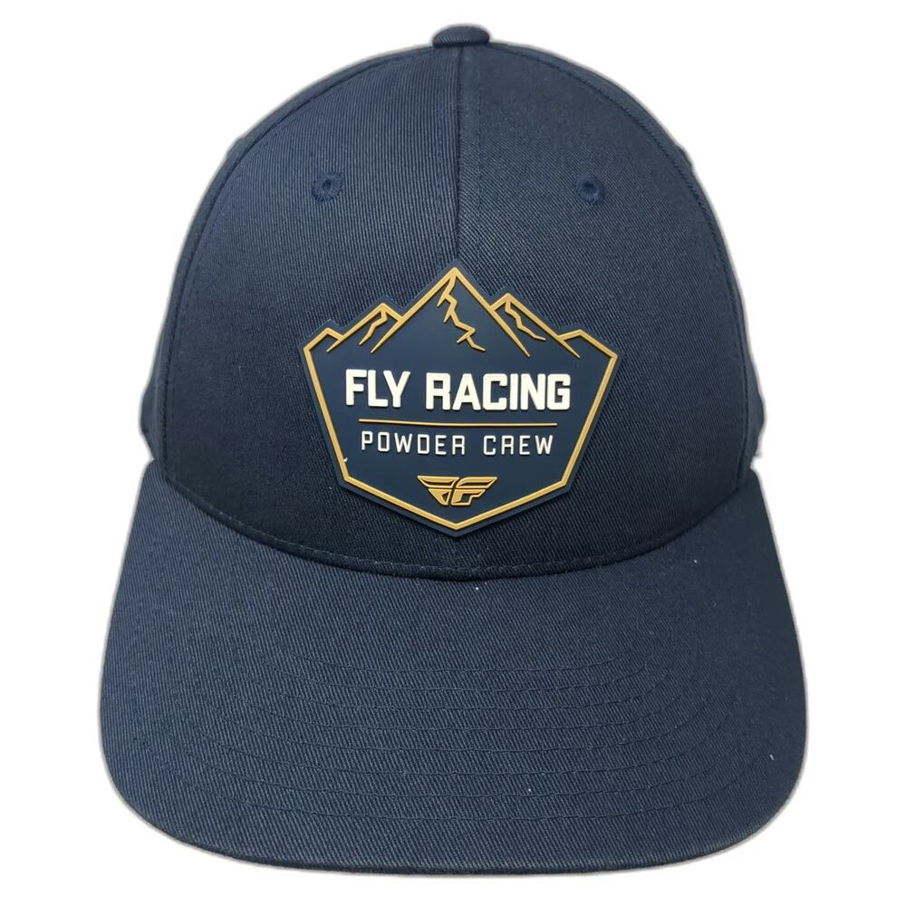 Fly Racing Snapback Hat Blue One Size Powder Crew Mountain Moto Snow Gear
